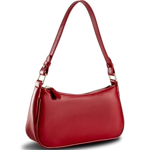 Shoulder Bags for Women Leather Hobo Sling Tote Handbag Retro Clutch Purse with 2 Removable Straps and Zipper Closure thumbnail 2