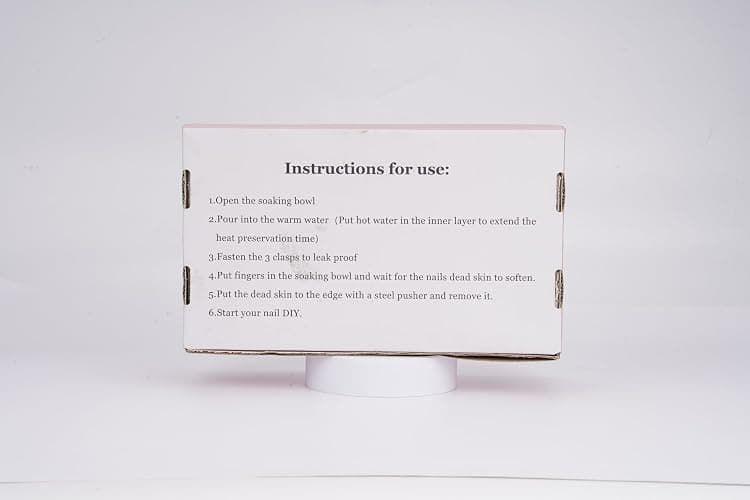 Nail Soaking Bowl, 2PCS Soak Off Gel Polish Dip Powder Remover Manicure Bowl with Triangle Cuticle Peeler and Stainless Steel Cuticle Pusher Nail Art Tool (Pink) thumbnail 11