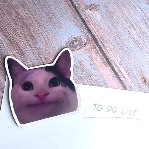 Funny Magnets, Fun Cute Cool Meme Phrase Quote Word Magnet Set for Adults; Applicable on Fridge, Refrigerator & Car with Jesus I Saw That, it’s fine cat & Dog Gifts (B) thumbnail 2