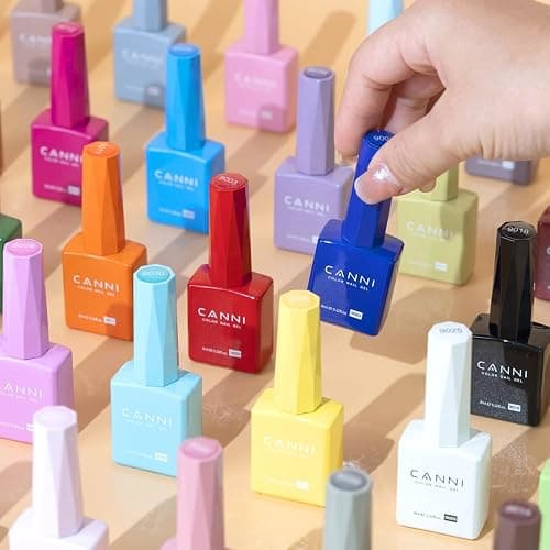 CANNI 2Pcs Hema-Free White Gel Nail Polish Set- White Gel Polish Kit, Soak Off LED Nail Gel Manicure Kit DIY at Home Salon Gifts for Women Girls thumbnail 9