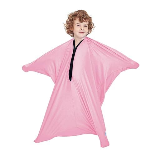 SANHO Dynamic Movement Sensory Sock Body Sock, Medium,6-9 Years Old, 47''H X 27''W, Good for Height:41"-51",Pink - Image 1