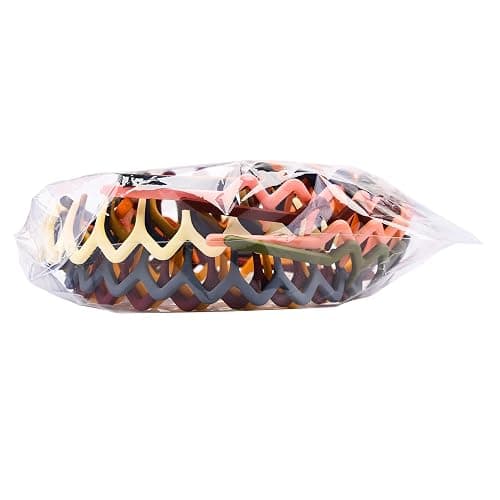 Duufin 12 Pieces Plastic Zig Zag Headbands with Teeth Sharks Tooth Headband Wave Comb Non Slip Headband Colorful Teeth Headbands for Girls and Women thumbnail 13