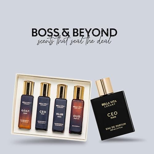 BellaVita Luxury CEO Man & Mens Gift Set Perfume Cologne for Men Combo| Long-Lasting Men's Cologne with Lemon, Lavender, Tonka & Agarwood Perfume for Men thumbnail 2