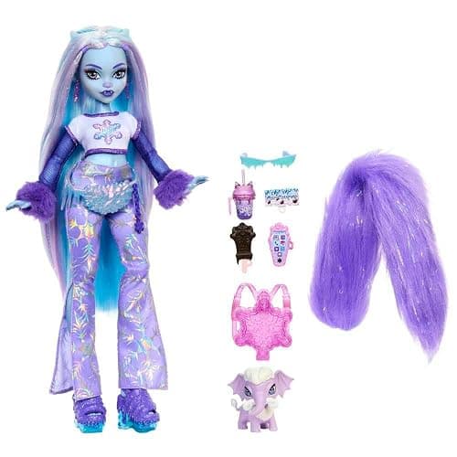 Monster High Doll, Abbey Bominable Yeti Fashion Doll with Pet Mammoth and Themed Accessories thumbnail 7