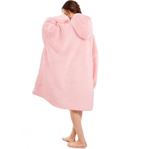 Narecte Cozy Oversized Blanket Hoodie Wearable Blanket Adults Soft Hooded Blanket Hoodie Birthday Gifts for Women Christmas thumbnail 2