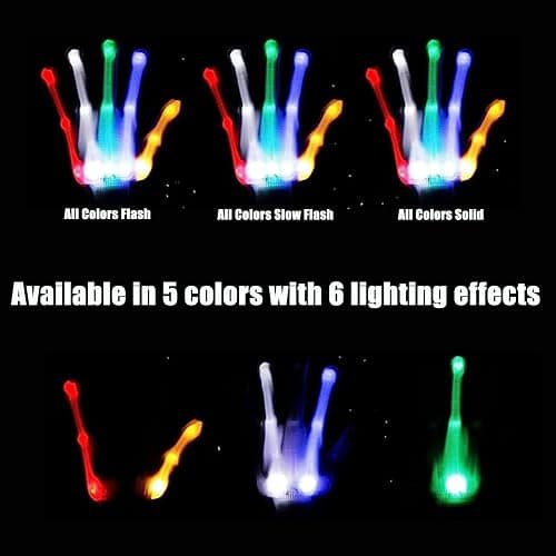 Toys for Ages 8-13 LED Gloves Toys for Boys Age 8-10 Light Up Gloves Cool | Light Up for Kids Birthday Easter Gift Cool Fun Toys for 8-13 Year Old, Party Favors for Kids 8-12, Kid Toys Light Up Gifts thumbnail 3