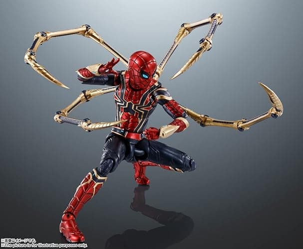 TAMASHII NATIONS - Spider-Man: Spider-Man: No Way Home - Iron Spider (Reissue), Bandai Spirits S.H.Figuarts Action Figure thumbnail 7