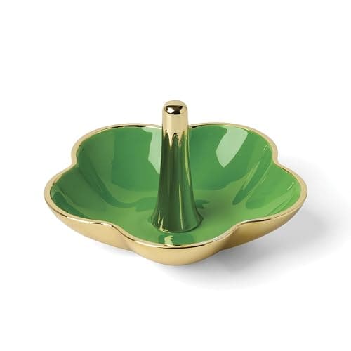kate spade new york Make It Pop Metal Ring Dish, Green - Image 1