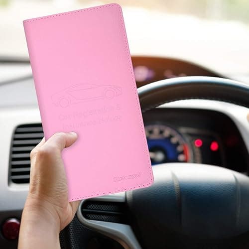 Wisdompro Car Document Holder Organiser, PU Leather Vehicle Insurance and Registration Holders Wallet Case for ID Card, Driving Licence, Key Contact Information Cards thumbnail 8