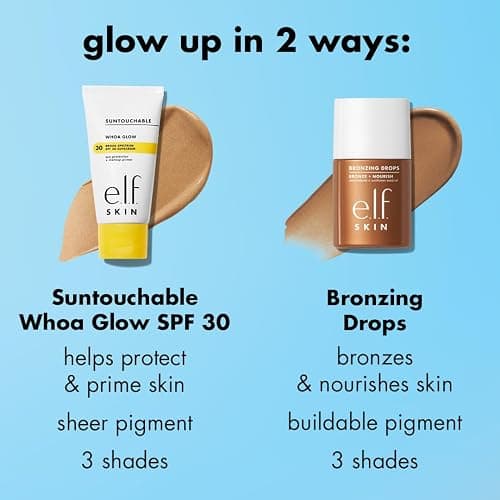 e.l.f. SKIN Bronzing Drops, Liquid Bronzer For Face & Skin, Creates A Sun-Kissed Glow, Infused With Vitamin E, Vegan & Cruelty-Free, Pure Gold thumbnail 7