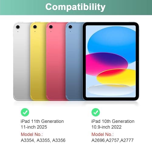 LAMA Keyboard Case with Mouse for iPad (A16) 11th Gen 2025 /10th Gen 2022, Magnetic Case with Keyboard for iPad 11-inch (A16) / 10.9-inch 10th Generation, Thin & Light Cover with Pencil Holder,DGN thumbnail 2