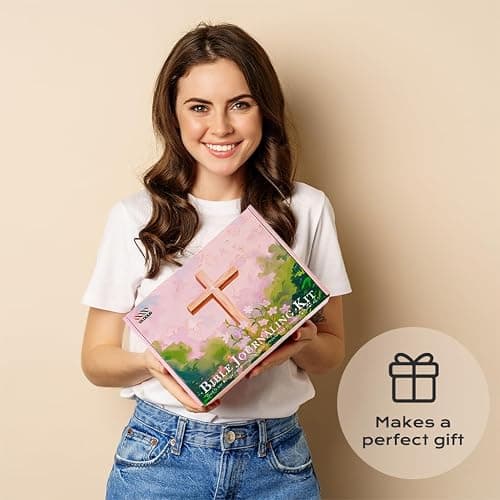 XKDOUS Bible Study Supplies Journaling Kit for Women, Bible Study Kit, 12 Pastel Highlighters and 12 Pens No Bleed, 75 Laminated Tabs, Prayer Journal Pencil Case and More, Pink thumbnail 7