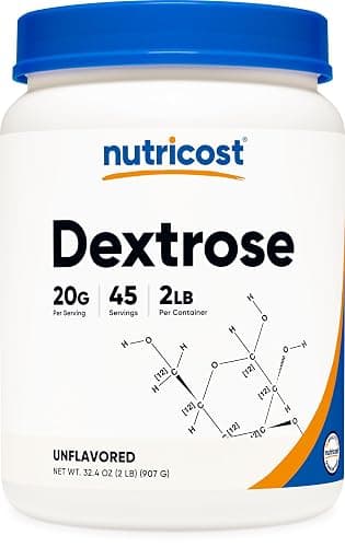 Nutricost Dextrose Powder 2 LBS - Non-GMO, Gluten Free - Image 1