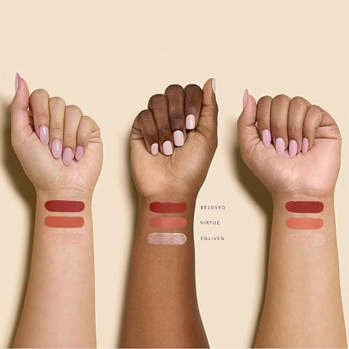 Rare Beauty Limited Edition Mini Blush & Luminize Trio - Beloved - Virtue - Enliven - New In Box thumbnail 6