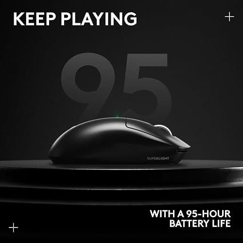 Logitech G PRO X SUPERLIGHT 2 Wireless Gaming Mouse, 60g Pro-Grade with 5 Programmable Buttons, 44k DPI Sensor, 8kHz Report Rate, USB-C Charging for PC/Mac - Black thumbnail 13