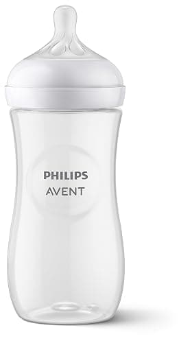 Philips Avent Natural Newborn Glass Gift Set, Baby Bottles with Natural Response Nipples, 3x 4oz (Slow Flow, Flow 2) and 2x 8oz (Medium Flow, Flow 3), 2x Silicone Sleeves, SCD858/01 thumbnail 17