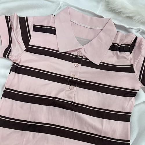 Vintage Alt Graphic Tees Y2k Grunge Polo Shirts Teen Girls Women Whimsy Twee 2000s Short Sleeve Collared Tops thumbnail 4