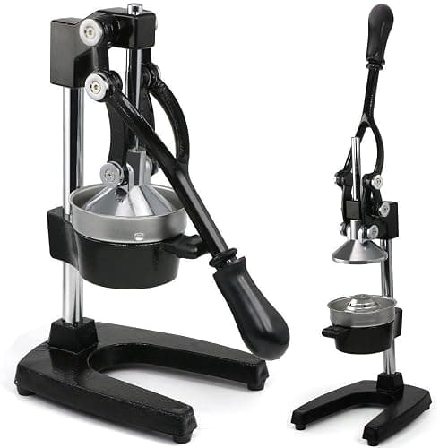 Extra Large Commercial Cast Iron Juice Press Juicer, Heavy Duty Restaurant Bar Lemon Orange Citrus Juicer (Black) thumbnail 3