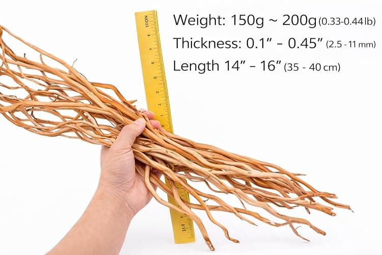 Azil Natural Aquarium Driftwood Root – Driftwood for Aquarium Decor, 170g~0.38lb (14″–16″), Fish Tanks, Terrariums, Aquascaping & Planted Tanks thumbnail 2