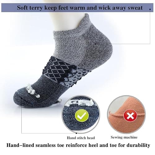 bataidis Women's Casual Ankle Socks Low Cut Athletic Socks 6 pairs thumbnail 4