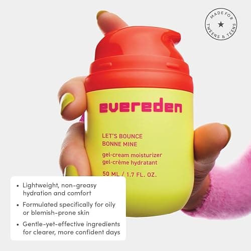 Evereden Teen Face Cleanser & Face Cream For Teens, Dermatologist-Tested | 2-Step Blemish-Busting Routine For Teens Ages 11+, Vegan, Willowbark Extract, Non-Drying, Oil-Free, Combat Clogged Pores thumbnail 2