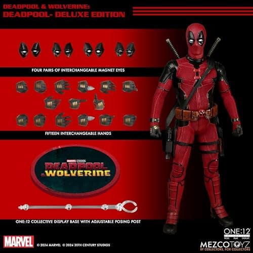 Mezco Toyz One:12 Collective Deadpool & Wolverine: Deadpool 1/12 Scale Collectible Figure thumbnail 8
