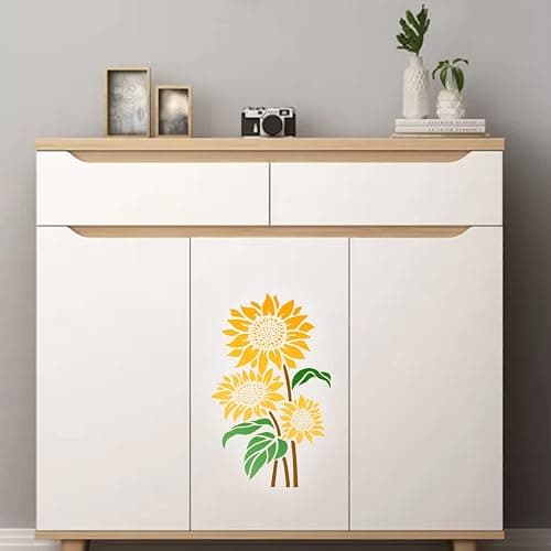 Sunflower Stencil for Painting, 8x11 Inches - Reusable Floral Stencil for Walls, Canvas, Paper thumbnail 5