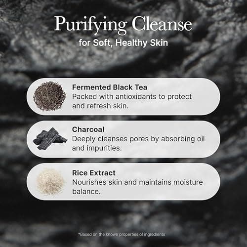 ARENCIA Black Tea Rice Mochi Face Cleanser, 120g, Pore Care, Sebum Control, Oily Skin thumbnail 5