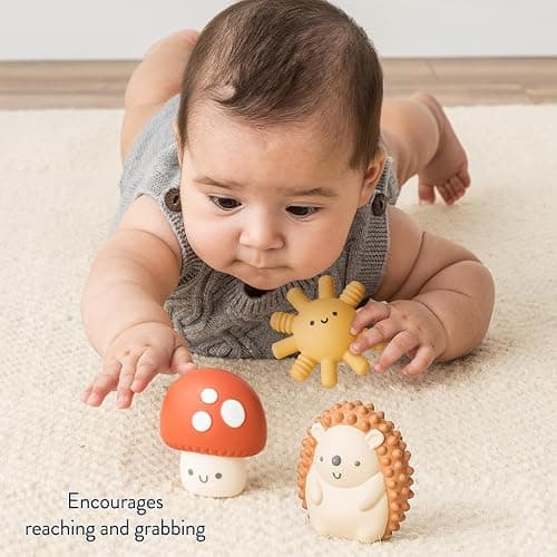 Itzy Ritzy Sensory Blocks Set - Baby Building Blocks 10-Piece Set - Features Soft & Textured Characters - Sensory Toy for Babies & Toddlers Aged 0 Months and Up thumbnail 3