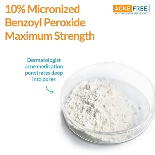 AcneFree Terminator 10 Acne Spot Treatment with Benzoyl Peroxide 10% Maximum Strength Acne Cream Treatment, 1 Ounce - Pack Of 1 thumbnail 6