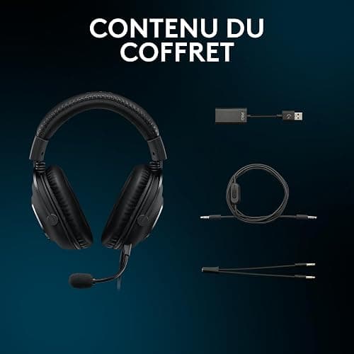 Logitech G Pro X SE, Casque de Gaming Filaire avec Microphone: Microphone détachable, Casque DTS: X 7.1, convertisseur N/A USB Inclus, pour PC, Xbox One, Xbox Series X|S, PS5, PS4 - Noir thumbnail 9