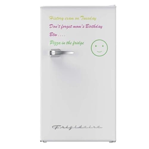 Frigidaire EFR331-WHITE 3.2 Cu ft Eraser Board Mini Compact Dorm Fridge (White) - Image 1