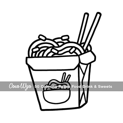 Food Drink & Sweets: Coloring Book for Adults and Kids, Bold and Easy, Simple and Big Designs for Relaxation Featuring a Variety of Foods, Drinks, Desserts and Fruits (Bold & Easy Coloring) thumbnail 10