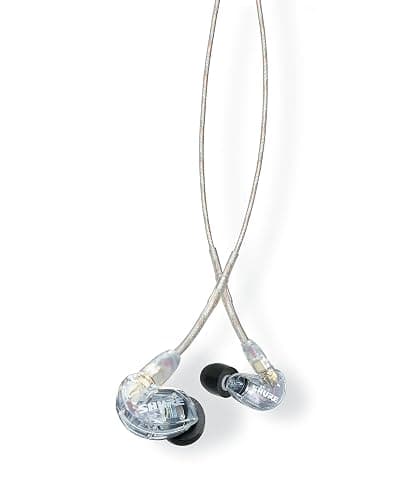 Shure SE215 PRO Wired Earbuds - Professional Sound Isolating Earphones, Clear Sound & Deep Bass, Single Dynamic MicroDriver, Secure Fit in Ear Monitor, Plus Carrying Case & Fit Kit - Clear (SE215-CL) - Image 1