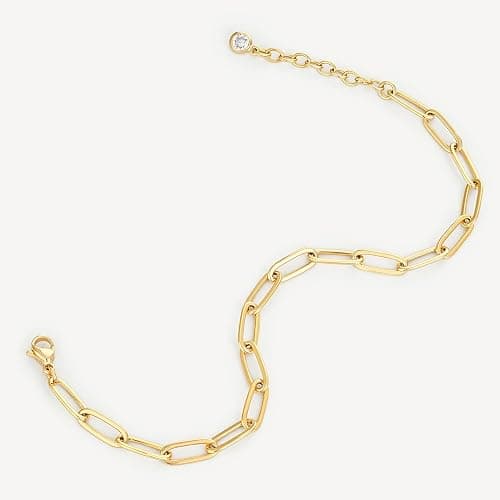 MEVECCO Bracelet for Women 14K Gold Plated Dainty Chain Simple Jewelry Cute Handmade Minimalist for Her thumbnail 8