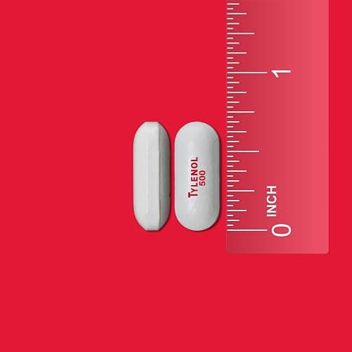 Tylenol Extra Strength Caplets with 500 mg Acetaminophen, Pain Reliever and Fever Reducer for Headache, Backache, Toothache & Minor Arthritis Pain Relief, 100 Count - 100 Count (Pack of 1) thumbnail 2