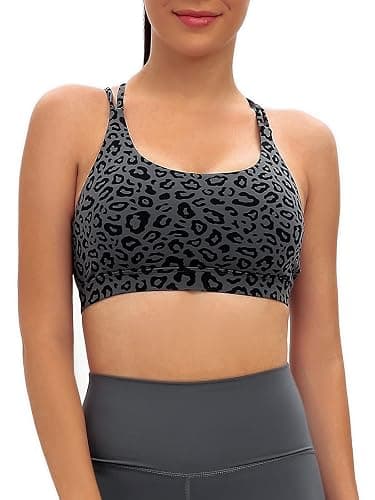 RUNNING GIRL Sports Bras for Women,Padded Sports Bra Tank Top Sexy Crisscross Back High Impact Longline Workout Yoga Bra thumbnail 3