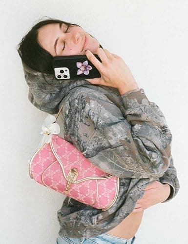 Wildflower Cases - Compatible with iPhone 17 | Protective Black Bumper, 4ft Drop Test Certified, Women Owned Small Business | Orchid - Classic Purple Art Flower Trendy Cute Floral thumbnail 5