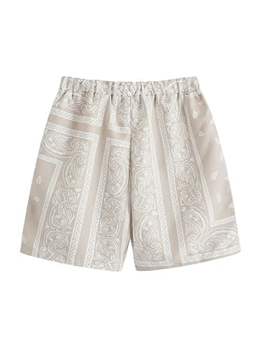 SOLY HUX Boy's Summer Boho Paisley Print Drawstring High Waisted Shorts thumbnail 2