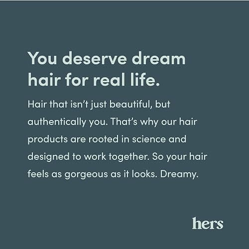 hers Triple Threat Shampoo and Conditioner Set for Women- Thickening, Moisturizing, Reduces Shedding- Color Safe Hair Loss Shampoo and Conditioner- 2 pack, 6.4oz thumbnail 6