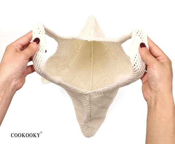COOKOOKY Crochet Beach Tote bag Summer Beach Bag for Women Aesthetic Mesh Tote Bag Hippie Bag Knit Bag thumbnail 2