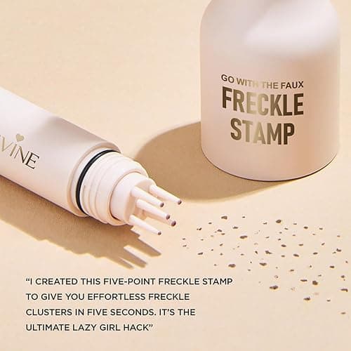 Upgrade Faux Freckle Stamp Pen, Waterproof and Long-Lasting Quick Dry Lifelike Magic Freckles Stamp for Natural, Face Freckle Makeup for with 5-Point Multi-Prong Precision Stamp Head (4# ESPRESSO) thumbnail 3