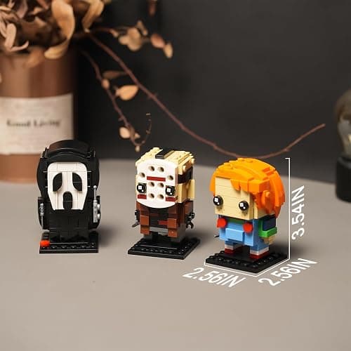 Christmas Action Figure Building Set Compatible with Lego for Adults,Chucky,Jason Horror Present for Fan,Home Decor,for Kids Toys 470 pcs thumbnail 2