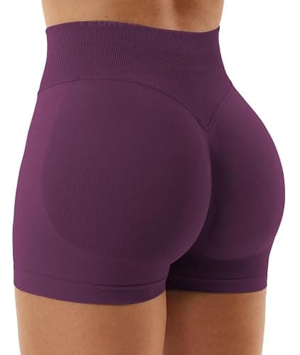 YEOREO SoftHue Women Workout Gym Impact Shorts Hidden Scrunch Butt Lifting 2.5"/3.6"/4.5"/6" Seamless Shorts - Image 1