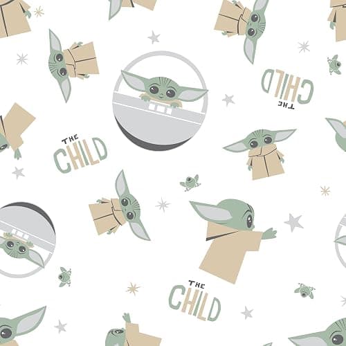 Lambs & Ivy Star Wars Mandalorian The Child/Baby Yoda/Grogu Fitted Crib Sheet thumbnail 5