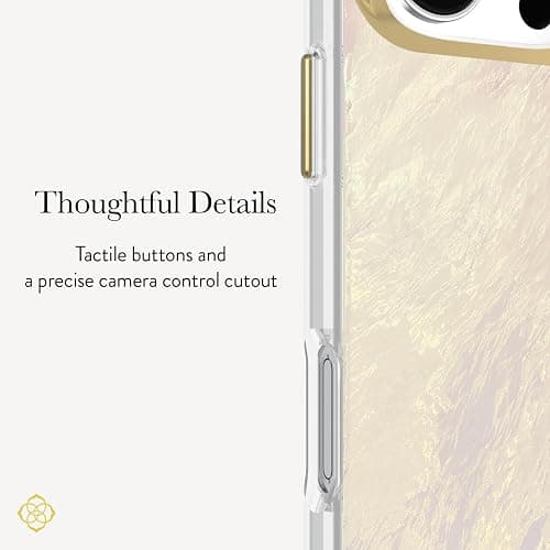 Kendra Scott iPhone 16 Pro Case - MagSafe Phone Case - Ivory Pearl | Compatible with MagSafe - Lightweight Designer Case for iPhone 16 Pro with Anti-Scratch Coating and Mother-of-Pearl Finish thumbnail 2