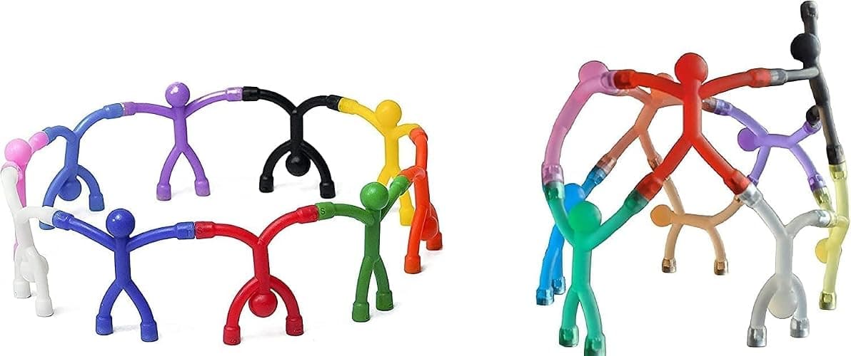 MAGMEN Strong Magnetic Fidget Toys for Kids & Adults - 20 Pack Sensory Toys for ADHD Autism Anxiety - Educational STEM Building Set - Travel Desk Toys - Stress Relief for Focus & Calm Ages 3+ - Image 1