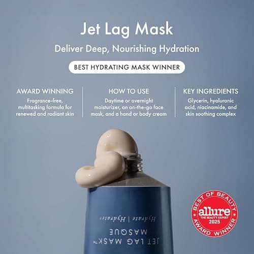 Summer Fridays Hydration Trio - Travel Size Jet Lag Mask + Full Size Lip Butter Balm Duo in Hot Chocolate + Toasted Marshmallow - Skin Care Set for Hydrated Complexion + Glossy, Soft Lips (3 Count) thumbnail 3