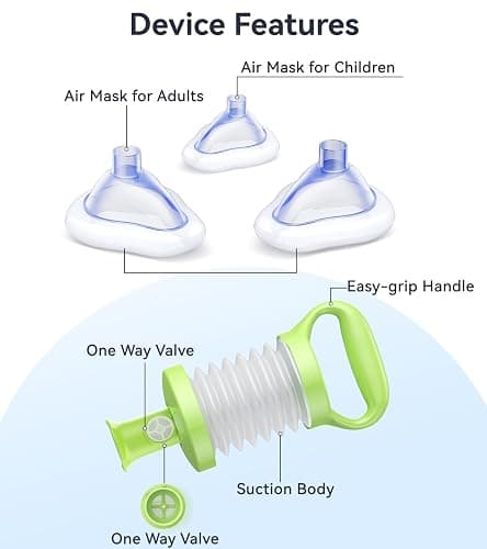 SFEIXE Portable Manual Suction Device for Upper Airway Clearance FSA Eligible/HSA Eligible Aspiration Device for Adults and Children thumbnail 4