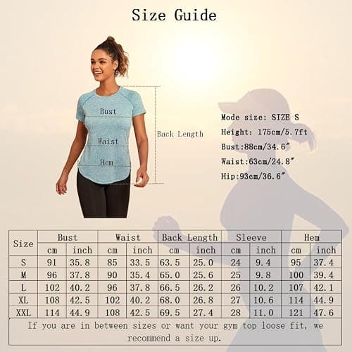 Jlowesun Women's Gym Shirts, Short Sleeve Lightweight Moisture Wicking Quick Dry Back Mesh Loose Fit Sports Tops for Ladies thumbnail 7